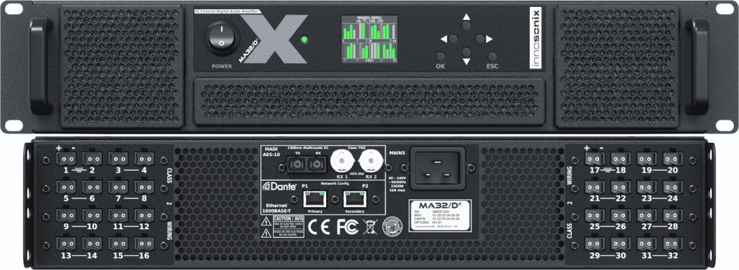 MA32/D 32-channel amplifier from Innosonix